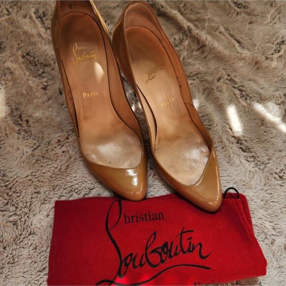 CHRISTIAN LOUBOUTIN TAUPE HEEL SIZE 40 (10US) - Picture 11 of 11